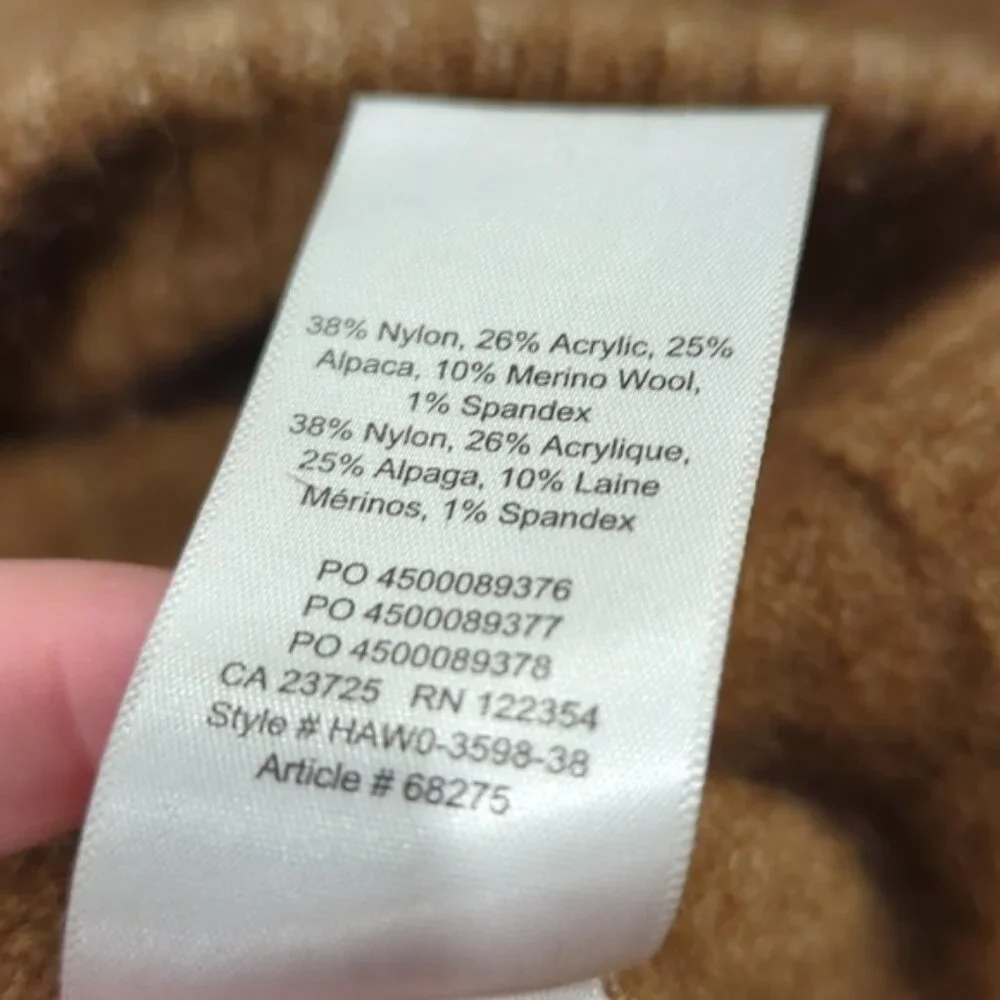Aritzia Babaton | Adichie Oversized turtleneck Sweater Constant Camel - Picture 10 of 10